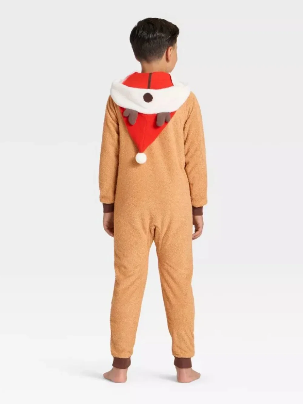 NEW Boys' Holiday Reindeer Union Suit - Cat & Jack™ Brown Large 10/12